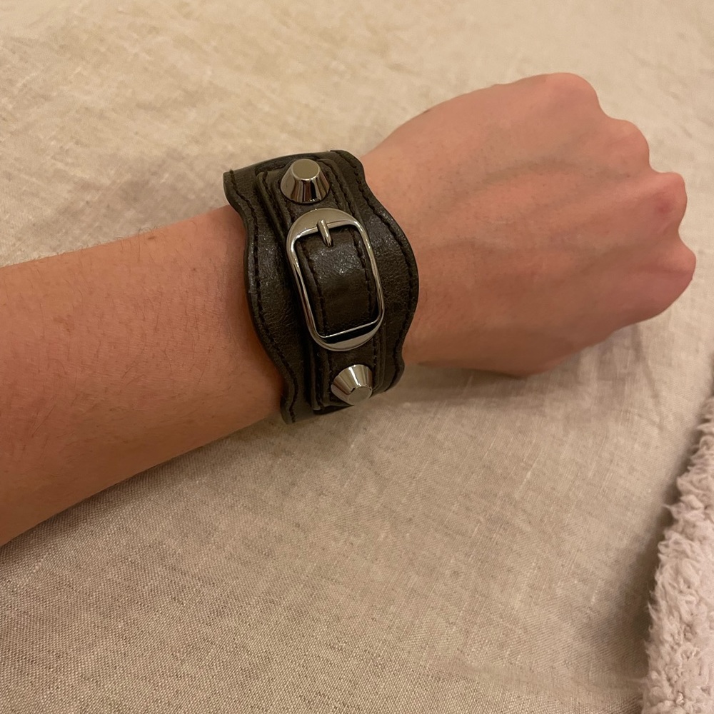 Balenciaga Brown Leather Bracelet